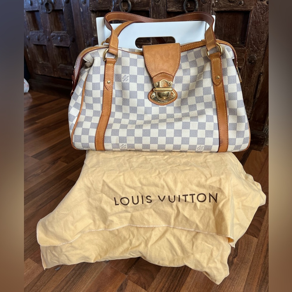AUTHENTIC Louis Vuitton Stresa Handbag Damier PM